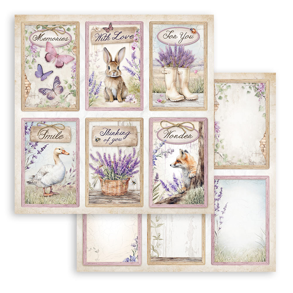 Stamperia Lavender 12x12 Inch Paper Pack (SBBL155) Stamperia Lavender 12x12 Inch Paper Pack (SBBL155)