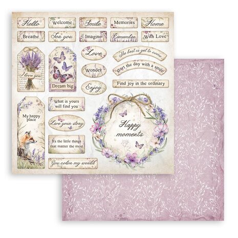 Stamperia Lavender 12x12 Inch Paper Pack (SBBL155) Stamperia Lavender 12x12 Inch Paper Pack (SBBL155)
