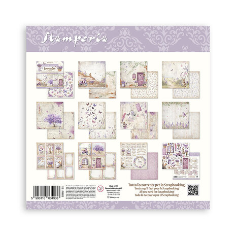 Stamperia Lavender 12x12 Inch Paper Pack (SBBL155) Stamperia Lavender 12x12 Inch Paper Pack (SBBL155)