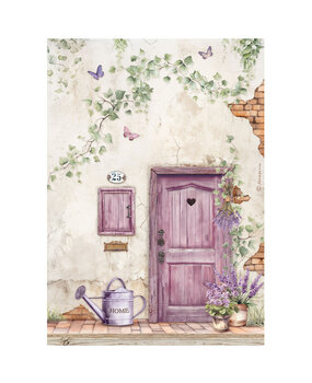 Stamperia Lavender A4 Rice Paper Door (6pcs) (DFSA4886)