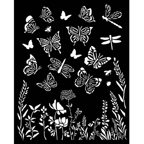 Stamperia Lavender Thick Stencil 20x25cm Butterflies (KSTD167) (DISCONTINUED) Stamperia Lavender Thick Stencil 20x25cm Butterflies (KSTD167) (DISCONTINUED)