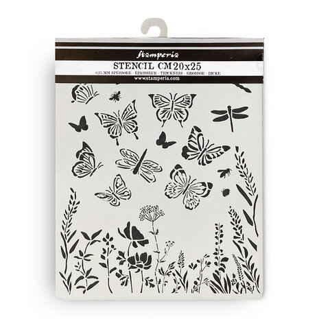 Stamperia Lavender Thick Stencil 20x25cm Butterflies (KSTD167) (DISCONTINUED) Stamperia Lavender Thick Stencil 20x25cm Butterflies (KSTD167) (DISCONTINUED)