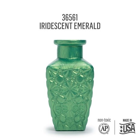 Folkart Murano Glass Paint Iridescent Emerald 2 fl oz (36561) Folkart Murano Glass Paint Iridescent Emerald 2 fl oz (36561)