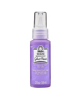 Folkart Murano Glass Paint Iridescent Purple 2 fl oz (36559)