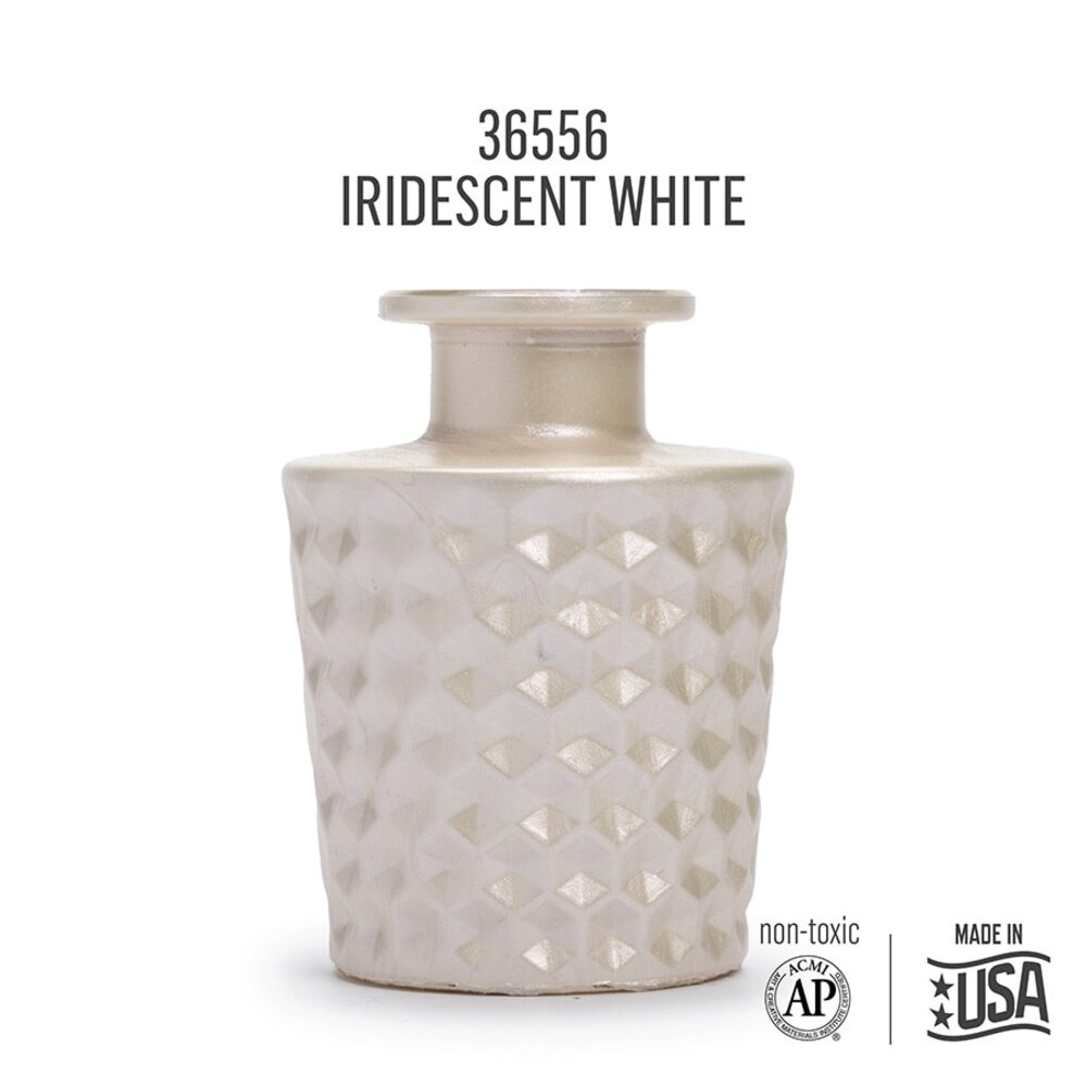 Folkart Murano Glass Paint Iridescent White 2 fl oz (36556)