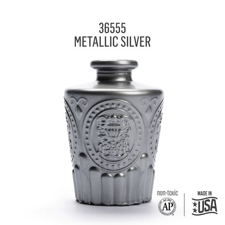 Folkart Murano Glass Paint Metallic Silver 2 fl oz (36555) Folkart Murano Glass Paint Metallic Silver 2 fl oz (36555)
