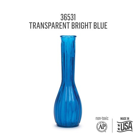 Folkart Murano Glass Paint Transparent Bright Blue 2 fl oz (36531) Folkart Murano Glass Paint Transparent Bright Blue 2 fl oz (36531)