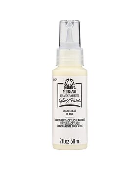 Folkart Murano Glass Paint Transparent Clear 2 fl oz (36527)