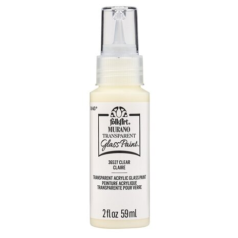 Folkart Murano Glass Paint Transparent Clear 2 fl oz (36527)