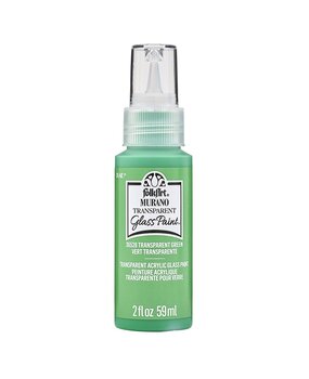 Folkart Murano Glass Paint Transparent Green 2 fl oz (36528)