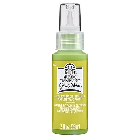 Folkart Murano Glass Paint Transparent Lime Green 2 fl oz (36526) Folkart Murano Glass Paint Transparent Lime Green 2 fl oz (36526)