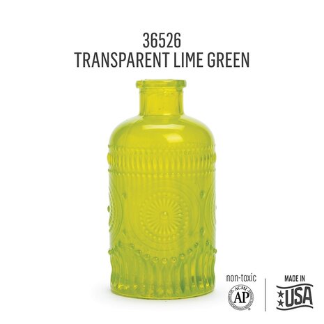 Folkart Murano Glass Paint Transparent Lime Green 2 fl oz (36526) Folkart Murano Glass Paint Transparent Lime Green 2 fl oz (36526)