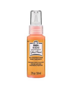 Folkart Murano Glass Paint Transparent Orange 2 fl oz (36524)