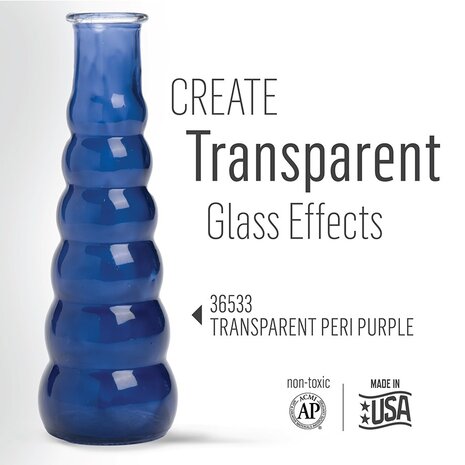 Folkart Murano Glass Paint Transparent Peri Purple 2 fl oz (36533) Folkart Murano Glass Paint Transparent Peri Purple 2 fl oz (36533)