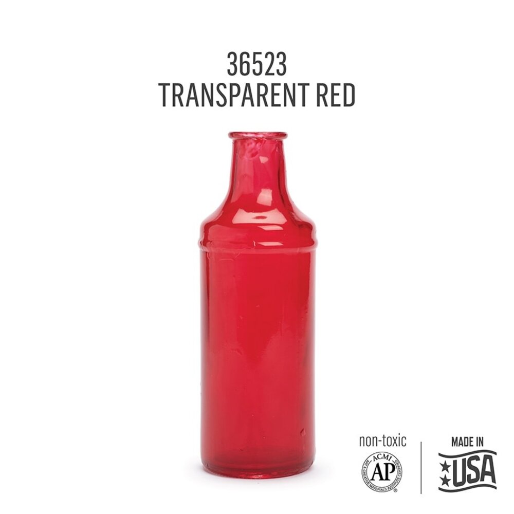 Folkart Murano Glass Paint Transparent Red 2 fl oz (36523) Folkart Murano Glass Paint Transparent Red 2 fl oz (36523)