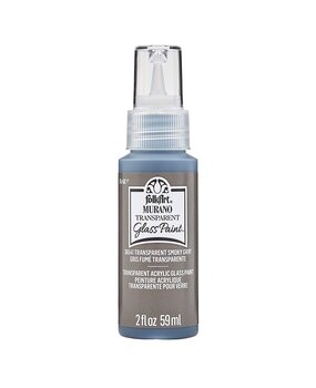Folkart Murano Glass Paint Transparent Smokey Gray 2 fl oz (36541)