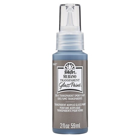 Folkart Murano Glass Paint Transparent Smokey Gray 2 fl oz (36541) Folkart Murano Glass Paint Transparent Smokey Gray 2 fl oz (36541)