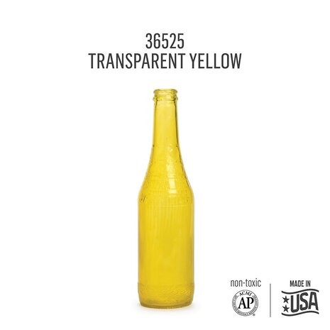 Folkart Murano Glass Paint Transparent Yellow 2 fl oz (36525)