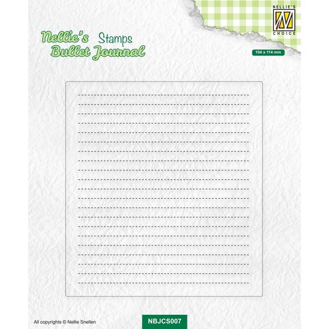 Nellie Snellen Nellie's Stamp Bullet Journal Basic Notepage Layout (NBJCS007) (DISCONTINUED) Nellie Snellen Nellie's Stamp Bullet Journal Basic Notepage Layout (NBJCS007) (DISCONTINUED)