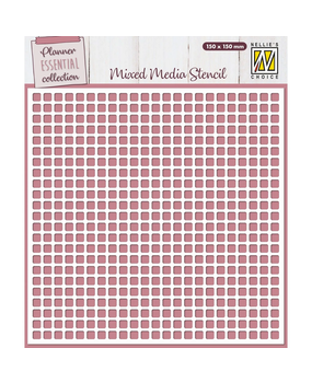 Nellie Snellen Mixed Media Stencil Planner Essential Blocks (MMS4K-064) (DISCONTINUED)