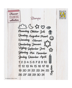 Nellie Snellen Clear Stamp Planner Essentials NL (NSCS007) (DISCONTINUED)