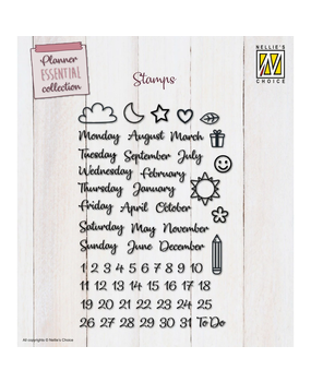 Nellie Snellen Clear Stamp Planner Essentials EN (NSCS008) (DISCONTINUED)