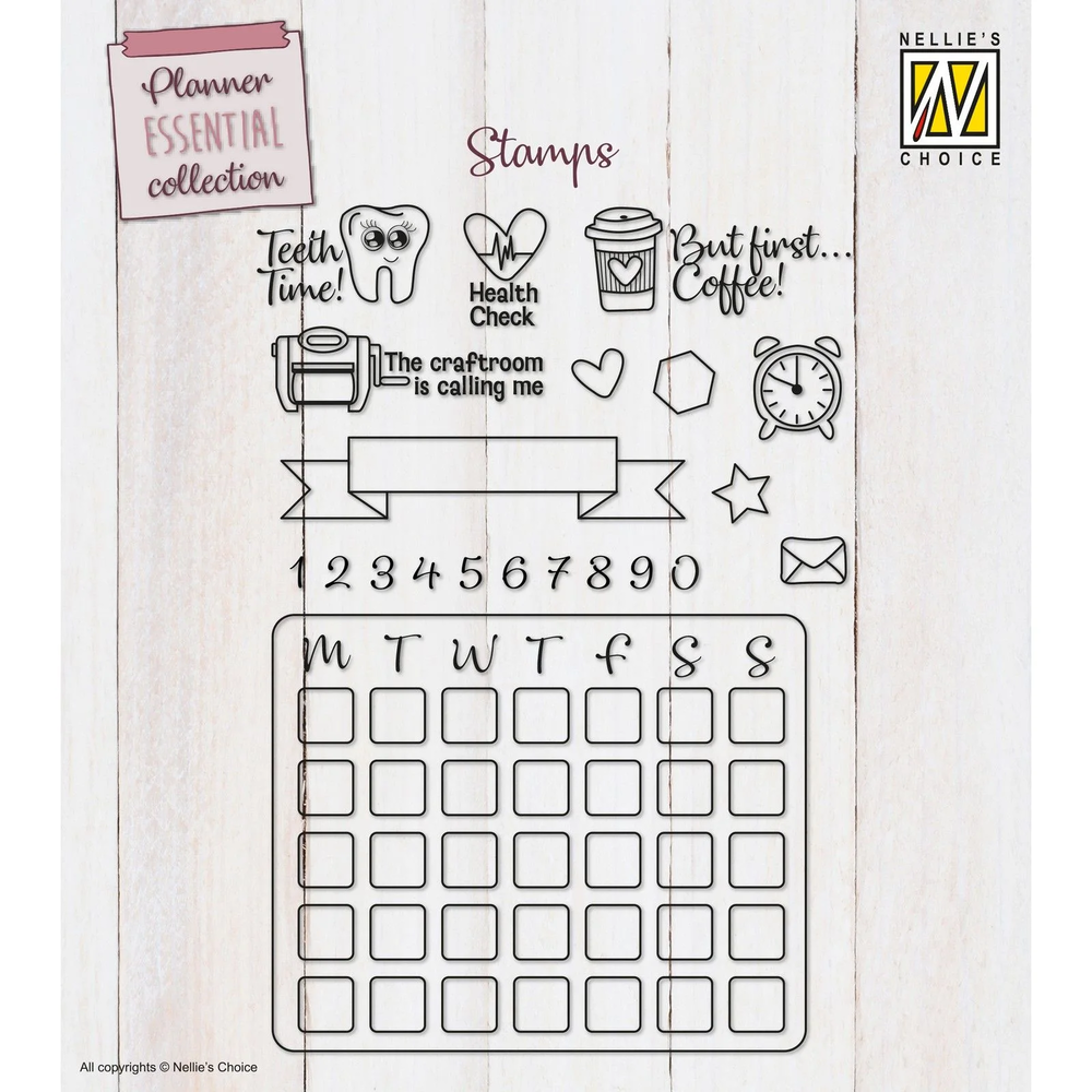 Nellie Snellen Clear Stamps Plan It (NSCS016) (OUTLET) Nellie Snellen Clear Stamps Plan It (NSCS016) (OUTLET)