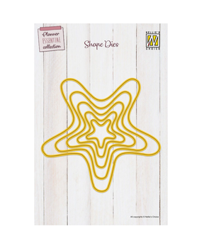 Nellie Snellen Shape Die Planner Essential Wavy Star (SD314) (DISCONTINUED)