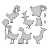 Spellbinders Silly Goose Etched Dies (S6-239) (OUTLET)