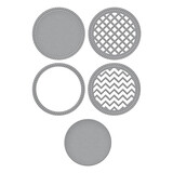 Spellbinders Stitched Edge Circle Backgrounds Etched Dies (S5-634)