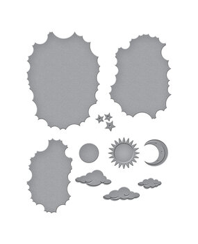 Spellbinders Tunnel Clouds Etched Dies (S6-233)
