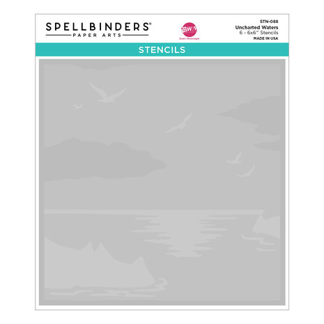 Spellbinders Uncharted Waters Stencil (STN-088) Spellbinders Uncharted Waters Stencil (STN-088)