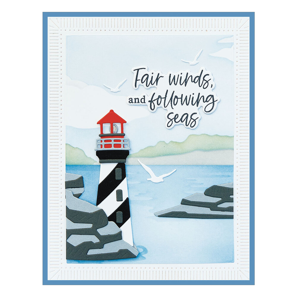 Spellbinders Uncharted Waters Stencil (STN-088) Spellbinders Uncharted Waters Stencil (STN-088)