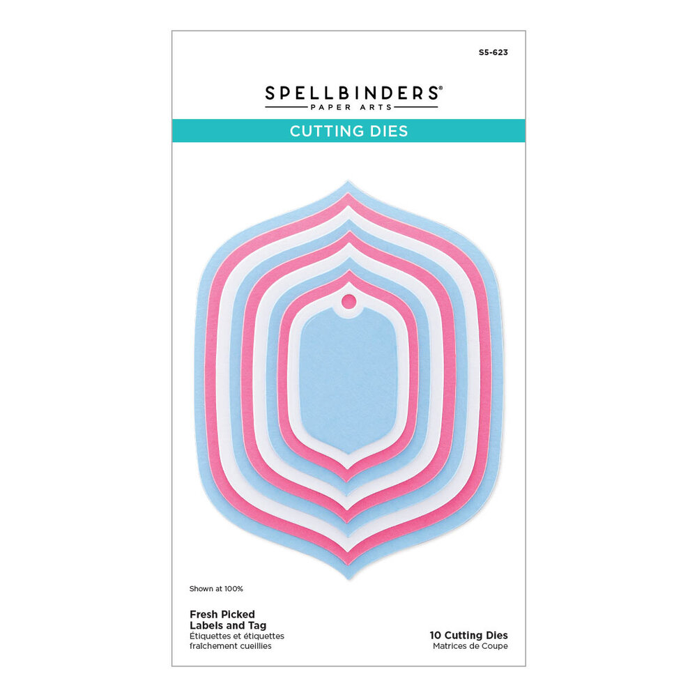Spellbinders Fresh Picked Labels and Tag Etched Dies (S5-623)