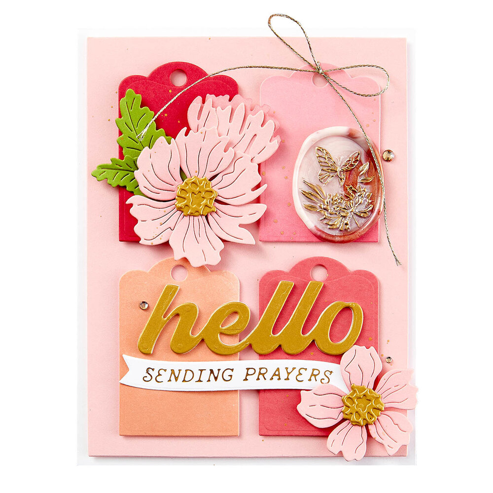 Spellbinders Peony Butterfly 3D Wax Seal Stamp (WS3D-003)