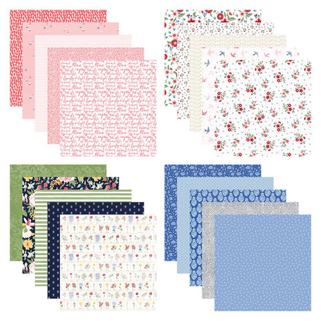 Spellbinders Bayfair 12x12 Inch Designer Paper Pack (168477) Spellbinders Bayfair 12x12 Inch Designer Paper Pack (168477)
