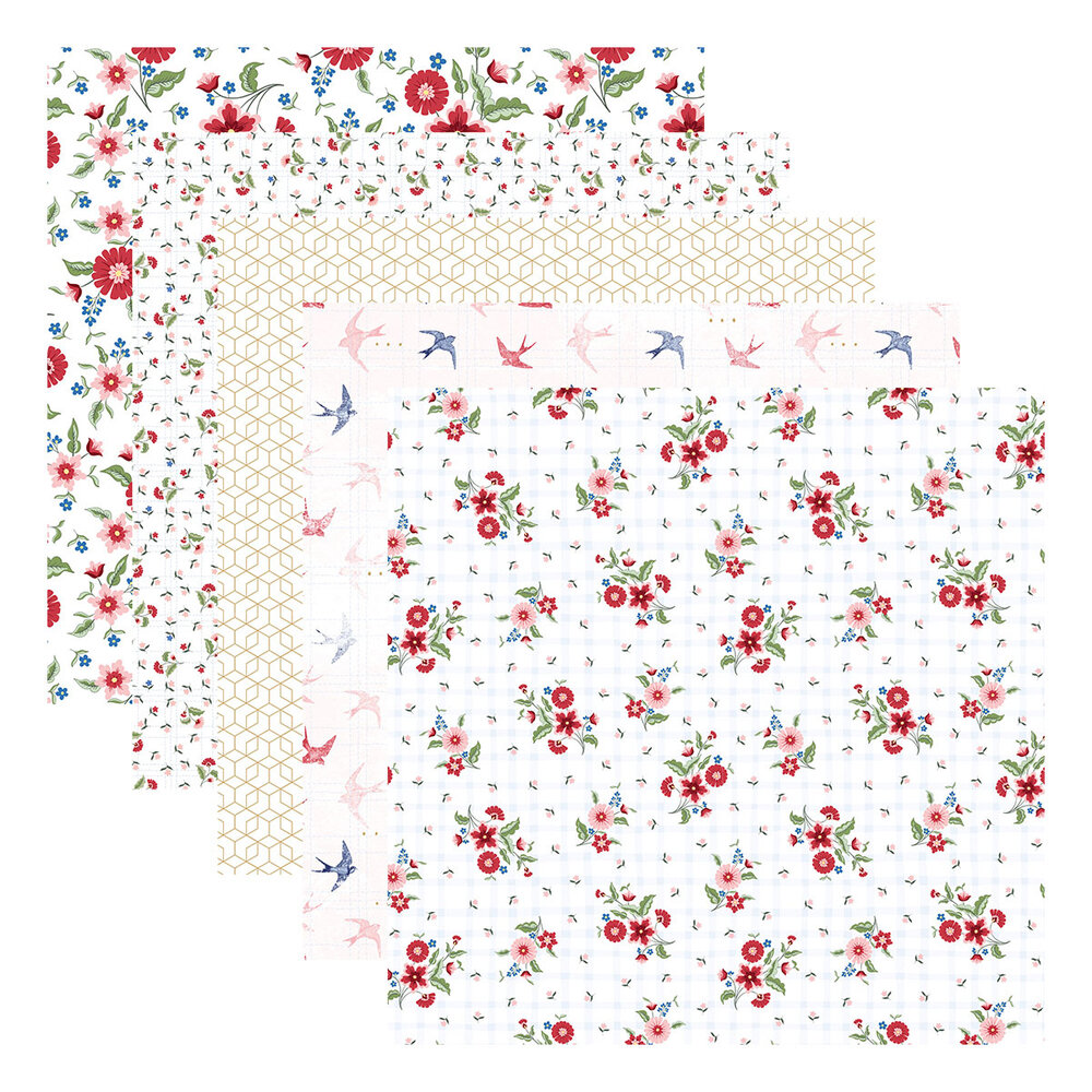 Spellbinders Bayfair 12x12 Inch Designer Paper Pack (168477) Spellbinders Bayfair 12x12 Inch Designer Paper Pack (168477)