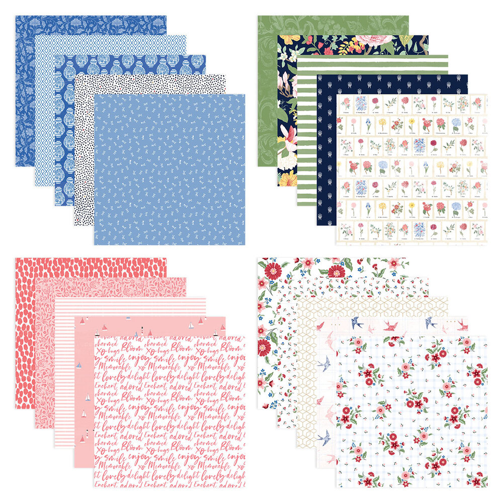 Spellbinders Bayfair 6x6 Inch Designer Paper Pad (168476) Spellbinders Bayfair 6x6 Inch Designer Paper Pad (168476)