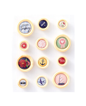 Spellbinders Bayfair Button Embellishments (168508) (DISCONTINUED)