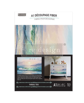Re-Design with Prima Tranquil Tides A1 Decoupage Fiber (1pcs) (672133) (DISCONTINUED)