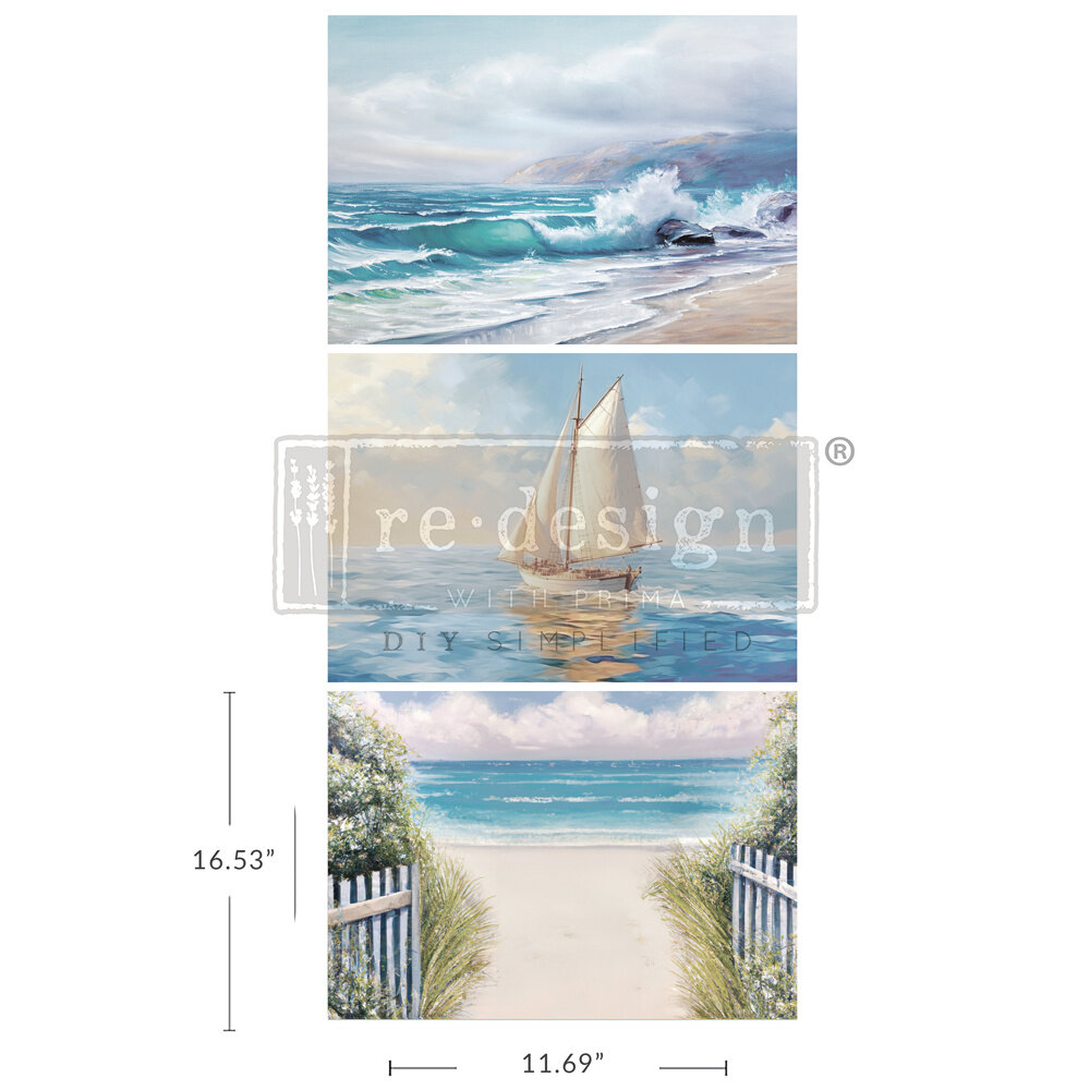 Re-Design with Prima Seascape Melody 11.7x16.5 Inch Tissue Paper (3pcs) (672140) (DISCONTINUED) Re-Design with Prima Seascape Melody 11.7x16.5 Inch Tissue Paper (3pcs) (672140) (DISCONTINUED)