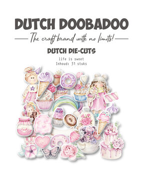 Dutch Doobadoo Life is Sweet 1 Dutch Die-Cuts (31pcs) (474.007.038)
