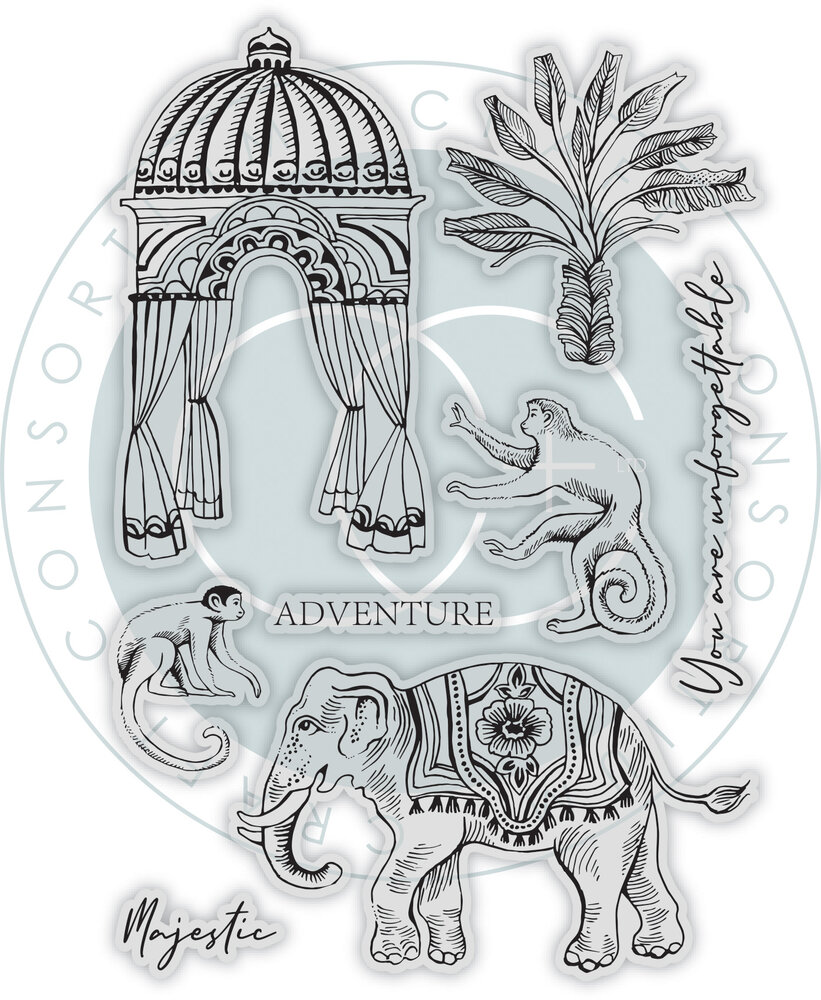 Craft Consortium Palace Garden Clear Stamps Majestic (CCDSTMP002) (DISCONTINUED)