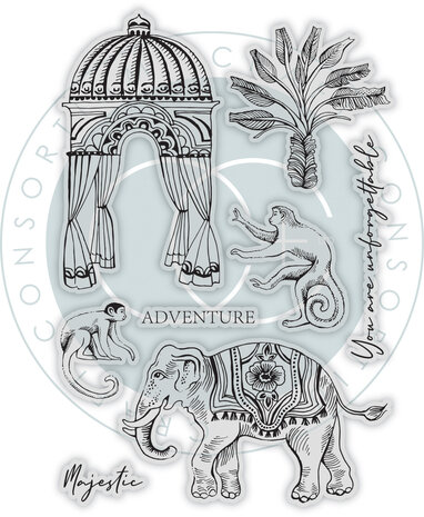 Craft Consortium Palace Garden Clear Stamps Majestic (CCDSTMP002) (DISCONTINUED)