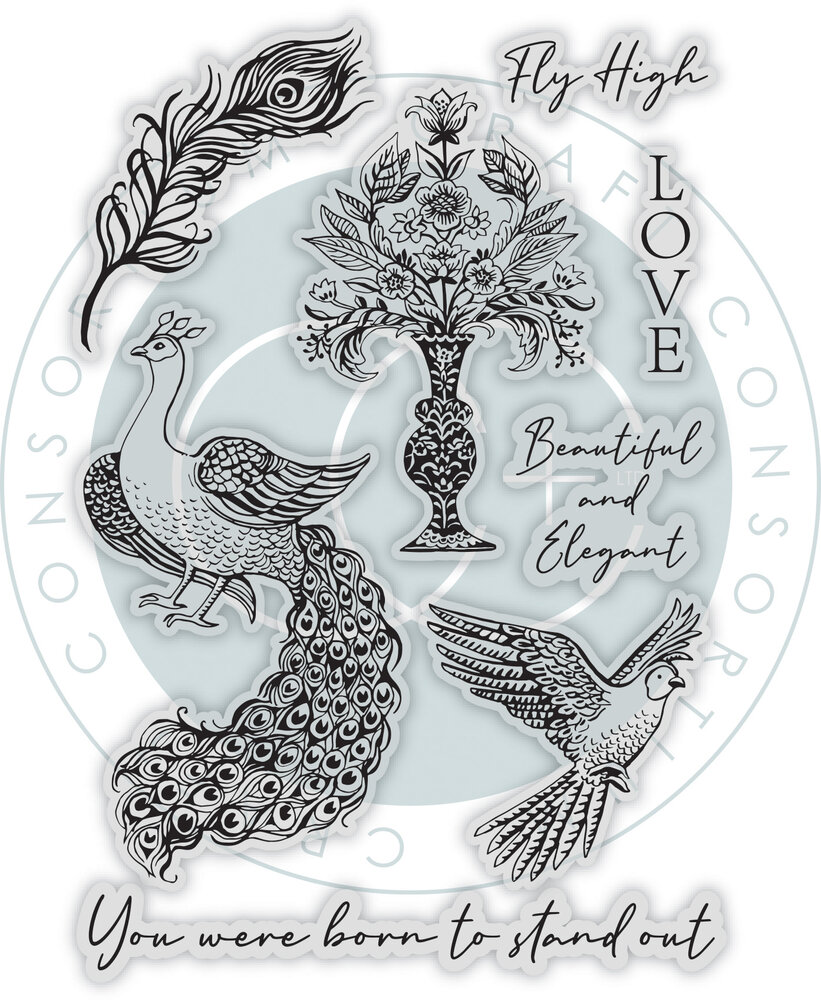Craft Consortium Palace Garden Clear Stamps Fly (CCDSTMP003) (DISCONTINUED)