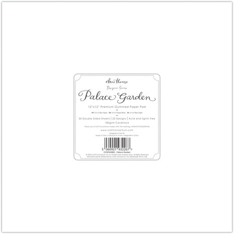 Craft Consortium Palace Garden 12x12 Inch Paper Pad (CCDPAD003) Craft Consortium Palace Garden 12x12 Inch Paper Pad (CCDPAD003)