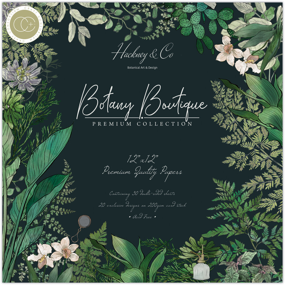 Craft Consortium Botany Boutique 12x12 Inch Paper Pad (CCPPAD045)