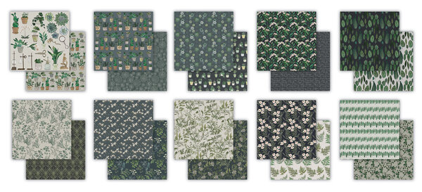 Craft Consortium Botany Boutique 6x6 Inch Paper Pad (CCPPAD045B)