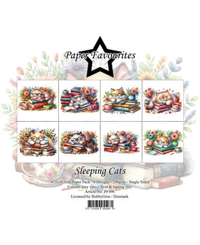 Paper Favourites Sleeping Cats 12x12 Inch Paper Pack (PF496) (DISCONTINUED)