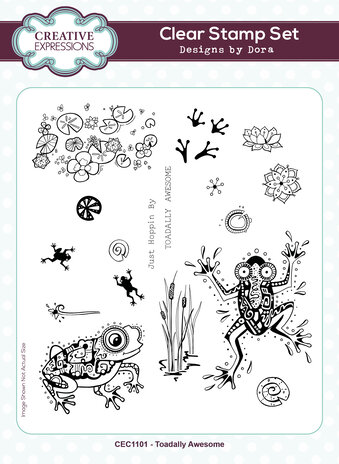 Creative Expressions Designs by Dora A5 Clear Stamp Toadally Awesome (CEC1101) (OUTLET) Creative Expressions Designs by Dora A5 Clear Stamp Toadally Awesome (CEC1101) (OUTLET)